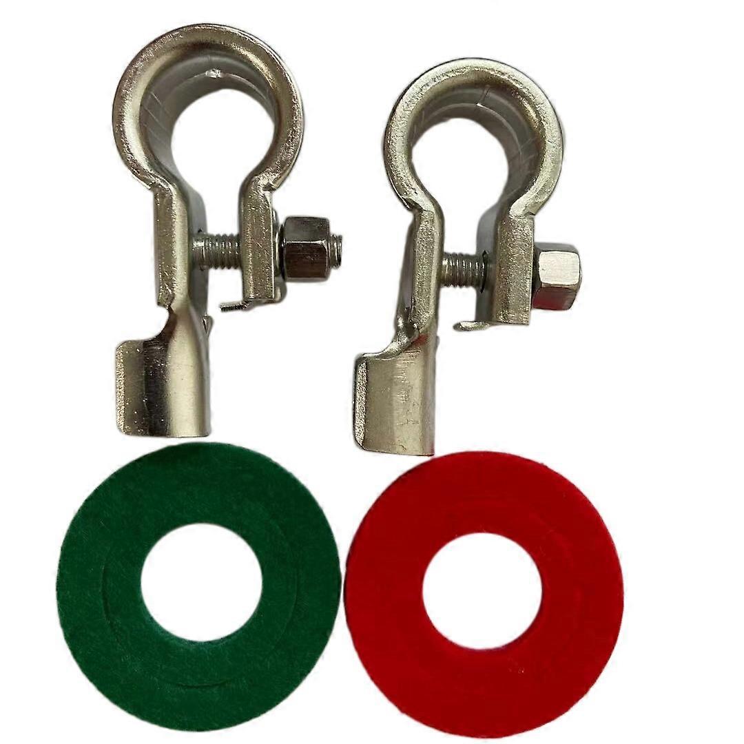 1 Pair Battery Terminals Connectors Clamps Copper Battery Terminal Kit with Battery Corrosion Terminal Protectors 17mm