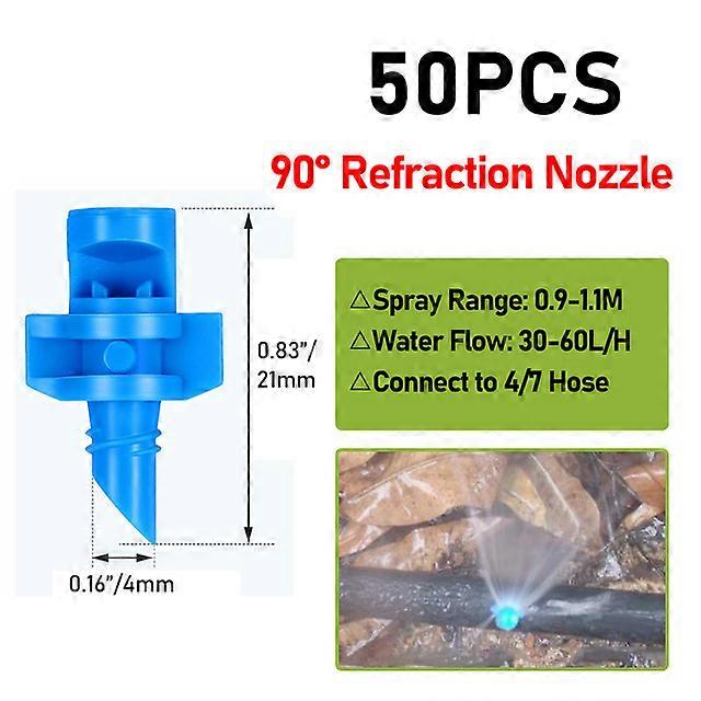 90/180/360 Degree Watering Refraction Nozzle Sprinkler Head Thread Connector Garden Fruit Tree Drip Irrigation Mist SprayerIn-
