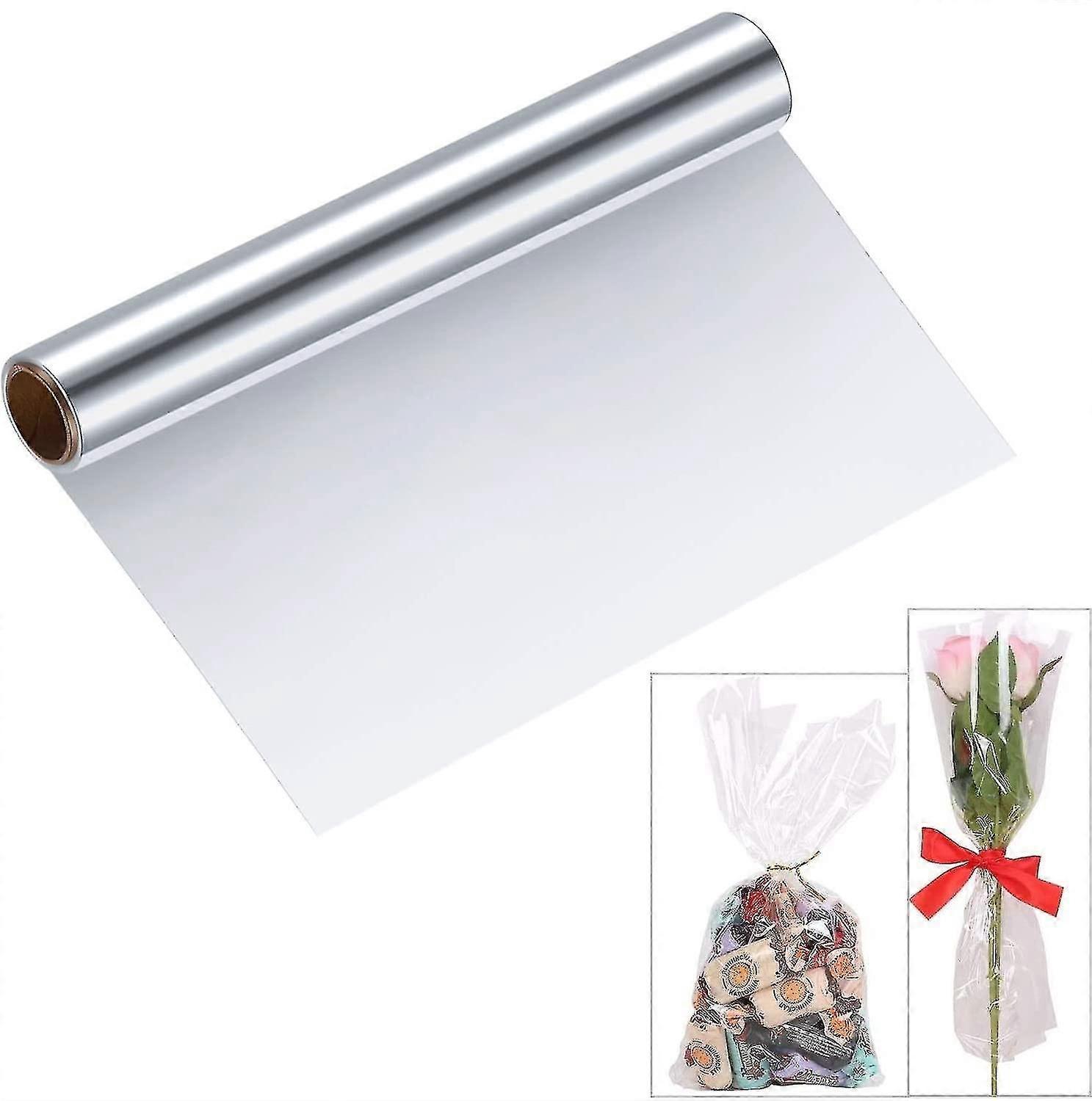 Transparent Cellophane Roll-40cm X 30m-Packaging Crafts