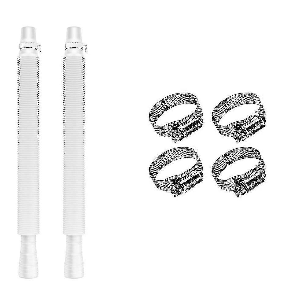 2 Pcs Swimming Pool Replacement Hose,white