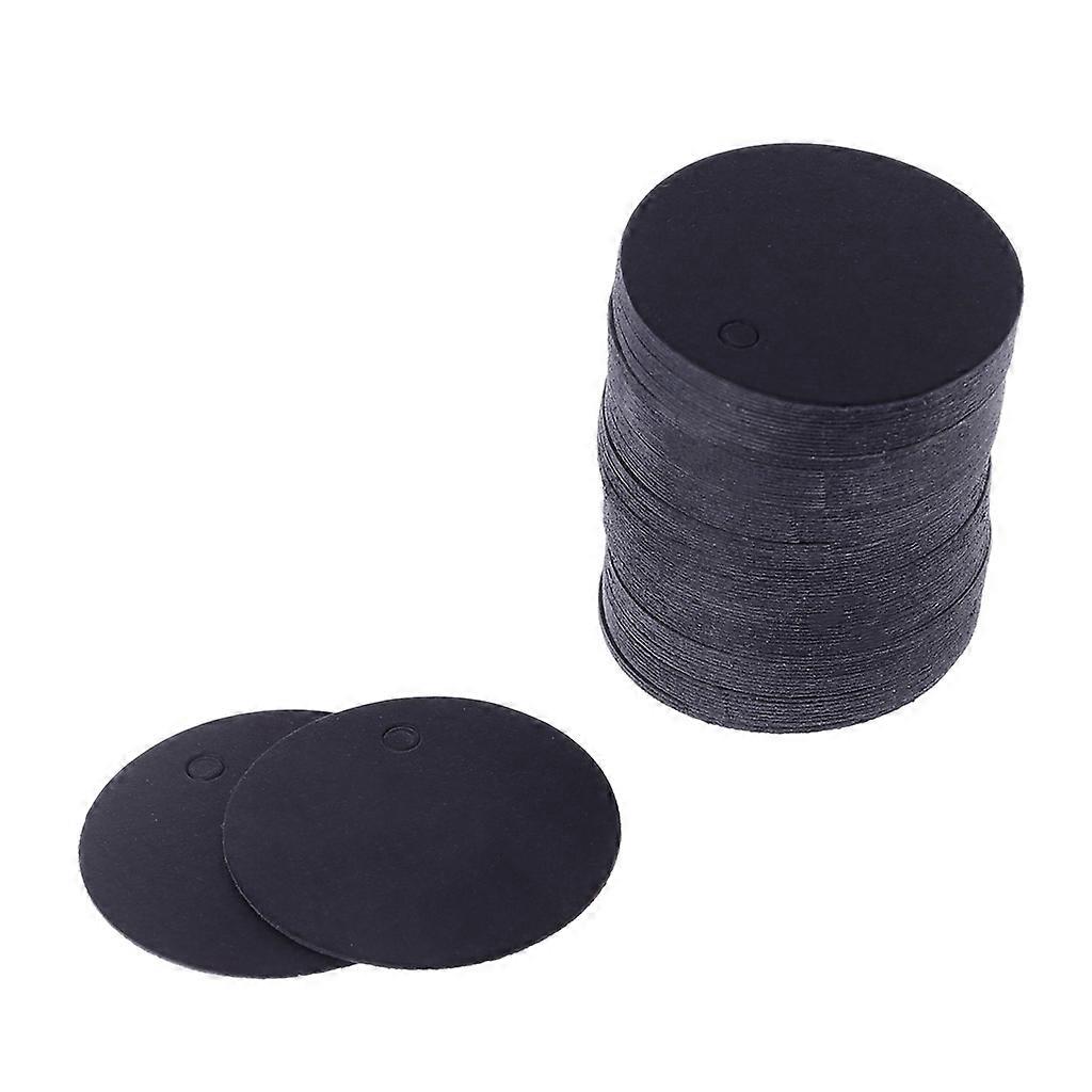 100pcs فارغة كرافت ورقة شنق العلامات حفل زفاف صالح تسمية السعر بطاقة هدية 4cm