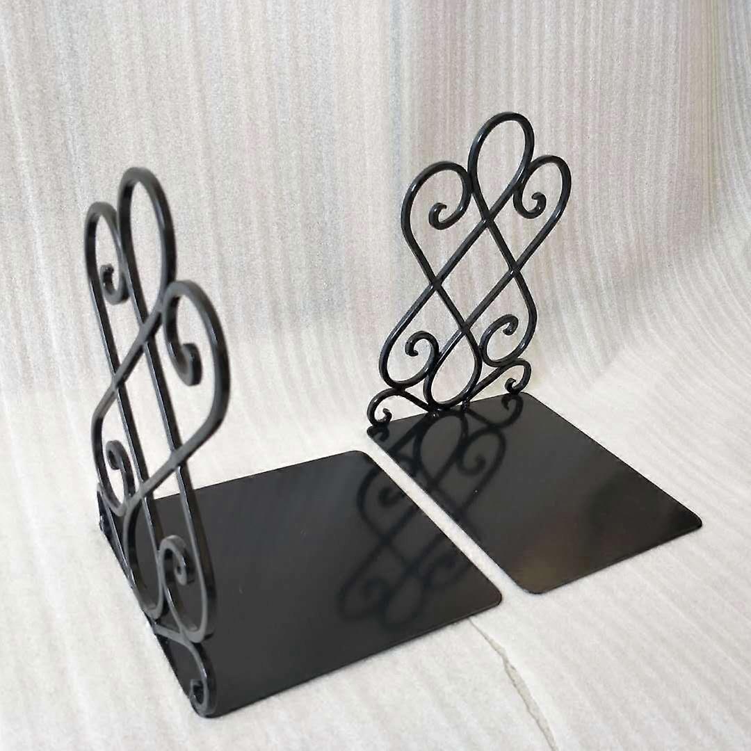 Iron Creative Retro Student Academic Reading Stand Opening Set Bookend Book Clip Book End