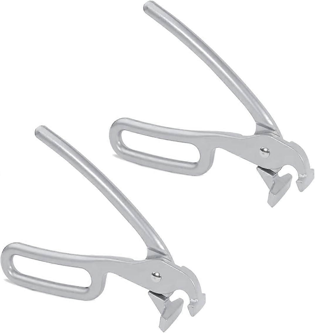 مشابك البيتزا لأحواض البيتزا العميقة المشابك الثقيلة يلقي الألومنيوم ووك ملقط لسحب البيتزا الفرن الساخن