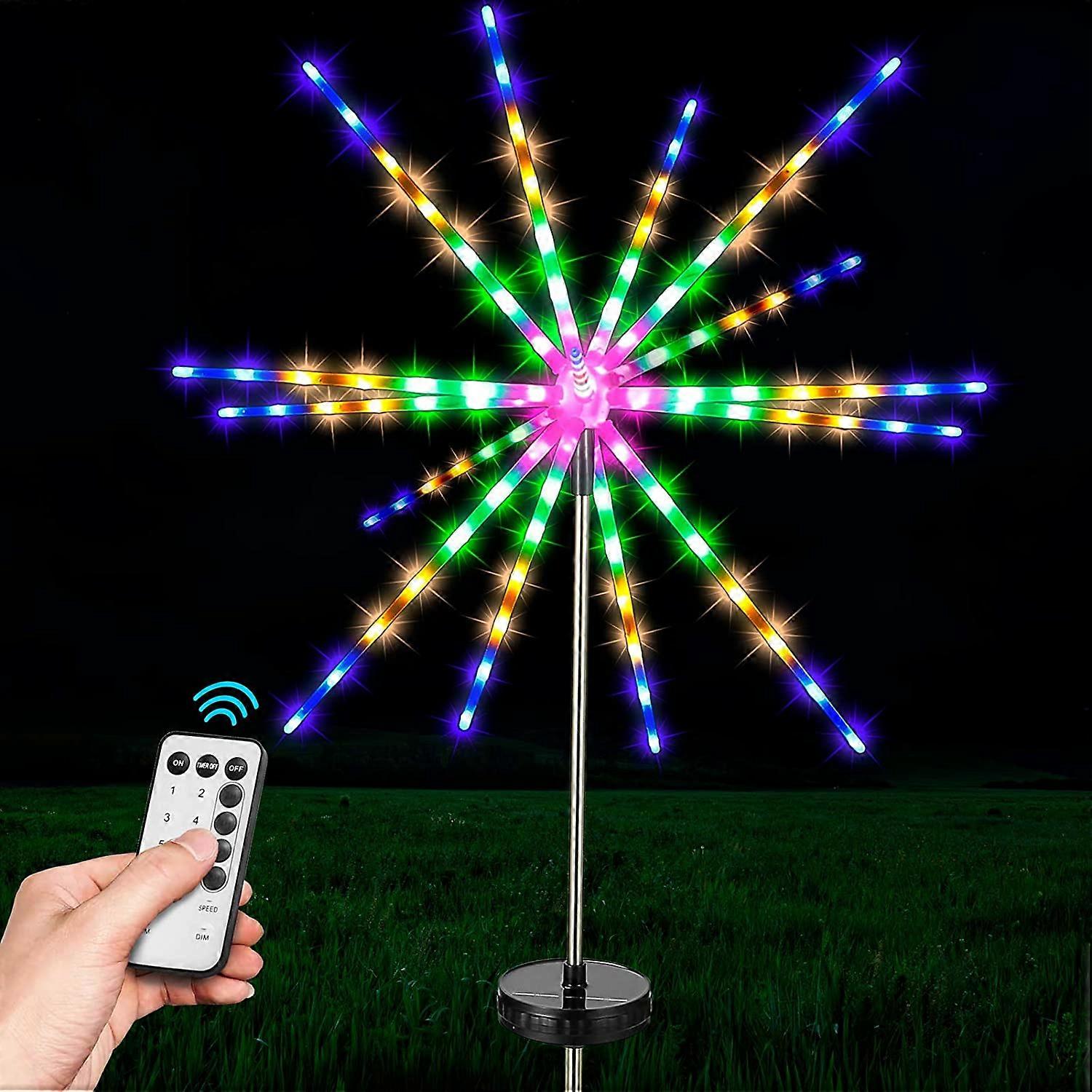 112 LED Solar Firework Starburst Lights(Multicolor)