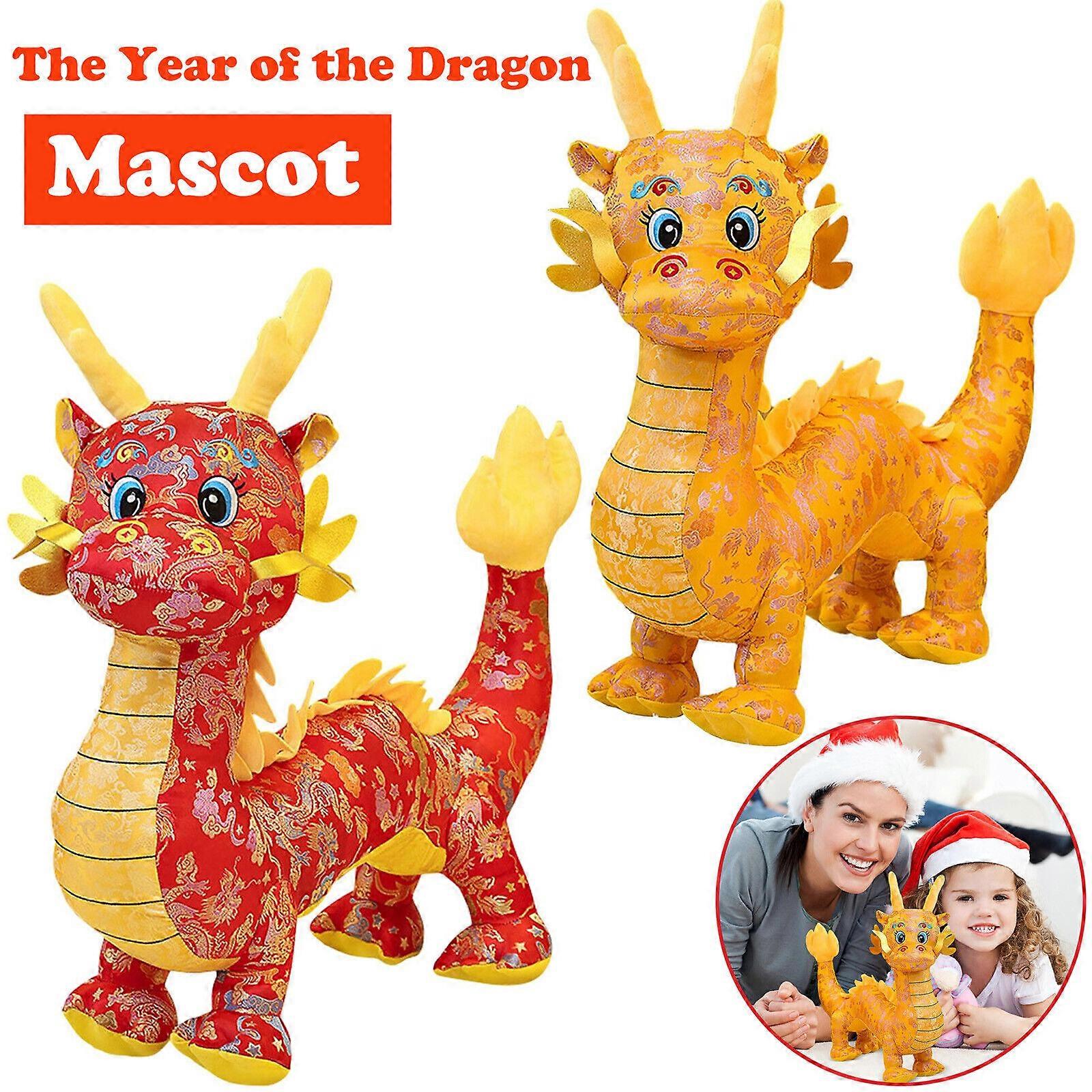 20 سم 2024 عام التنين التميمة لعبة أفخم التنين الصيني لعبة أفخم ، عرض 50٪