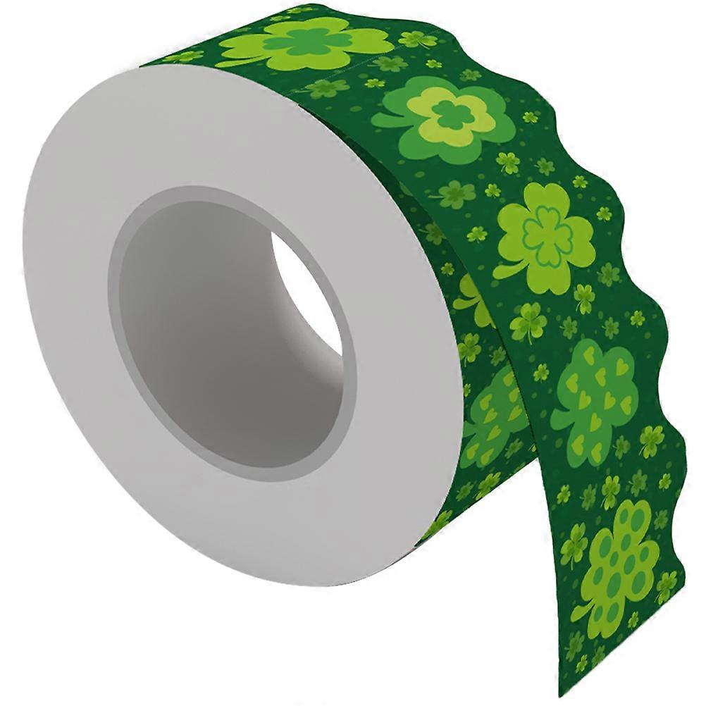 1 Roll St Patricks Day Border Classroom Border Paper Holiday Bulletin Board Autocollant