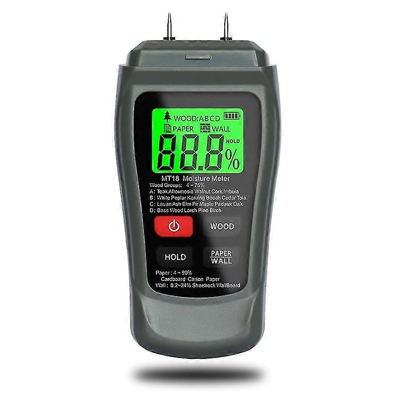 Digital Moisture Meter Water Leak Detector Moisture Tester Pin Type For Wood