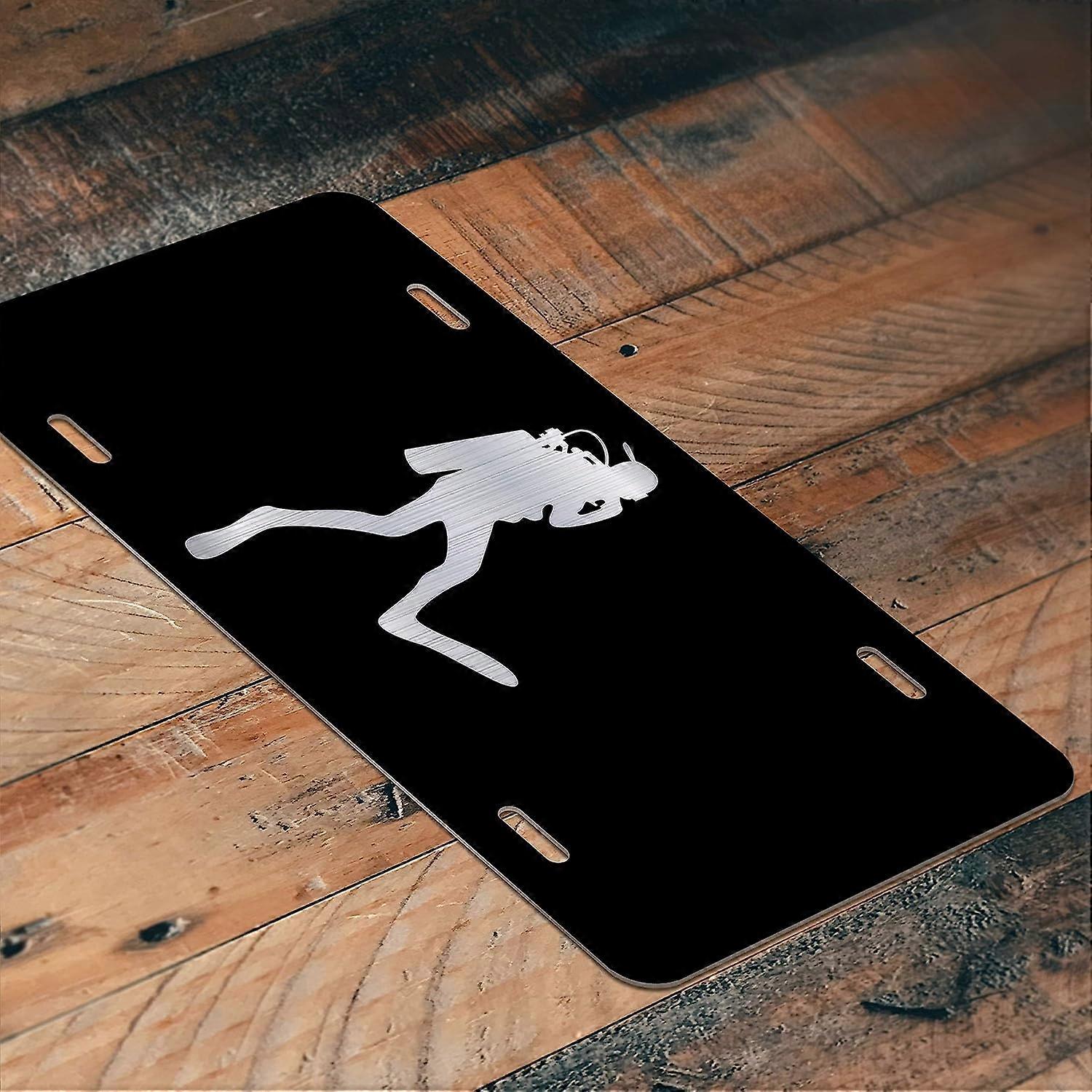 Placa de Licença de Alumínio Gravada para Mergulho | 6 polegadas por 12 polegadas | Carro Caminhão RV Trailer Wall Shop Man Cave | VLP743