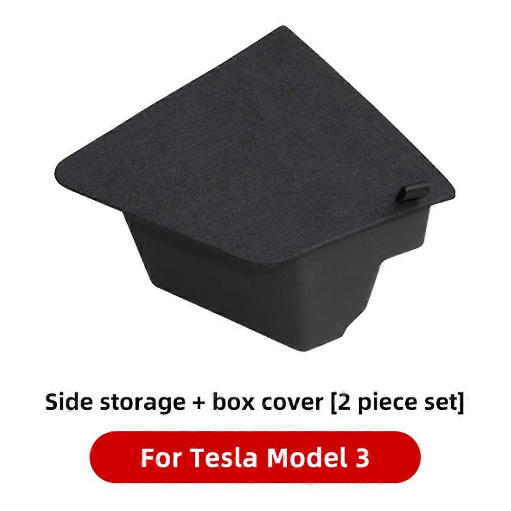 עדכן תא מטען אחורי תיבת אחסון בצד שמאל עבור טסלה דגם 3 2021-2022 אביזרי קישוט מחיצה למטף כיבוי אש בחלל