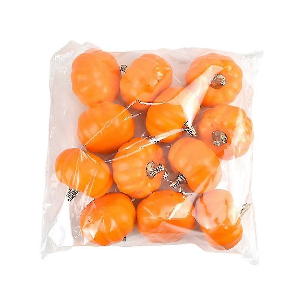 12pcs Mini Artificial Pumpkin Fall Harvest Simulation Pumpkins Home Decor