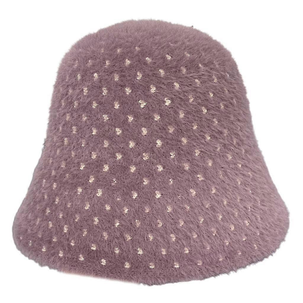 Imitation Nerz Haar Jacquard Fischer Hut Plüsch Eimer Hut Solid Color Weiblich