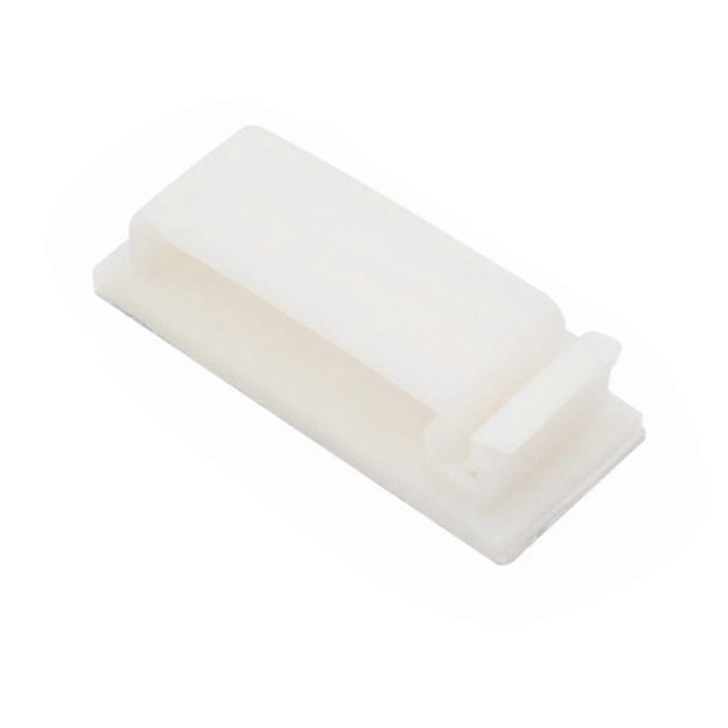Black/ White Self-adhesive Cable Fixing Cable Clamp Sticky Wire Fixing Clamp