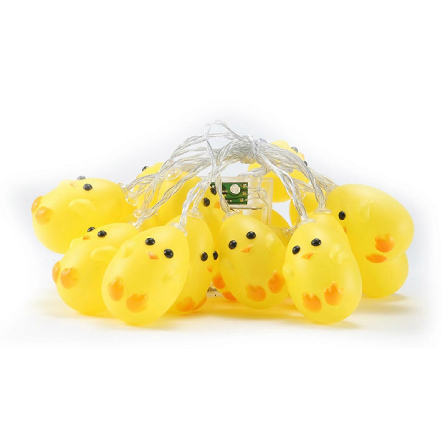 String Lamp Luminous Decorative Yellow Chicken Easter LED String Fairy Light Festival Supply