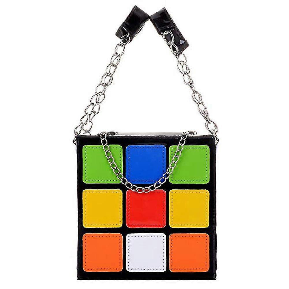 Women's Handbag Contrast Versatile Chain S Square Bag