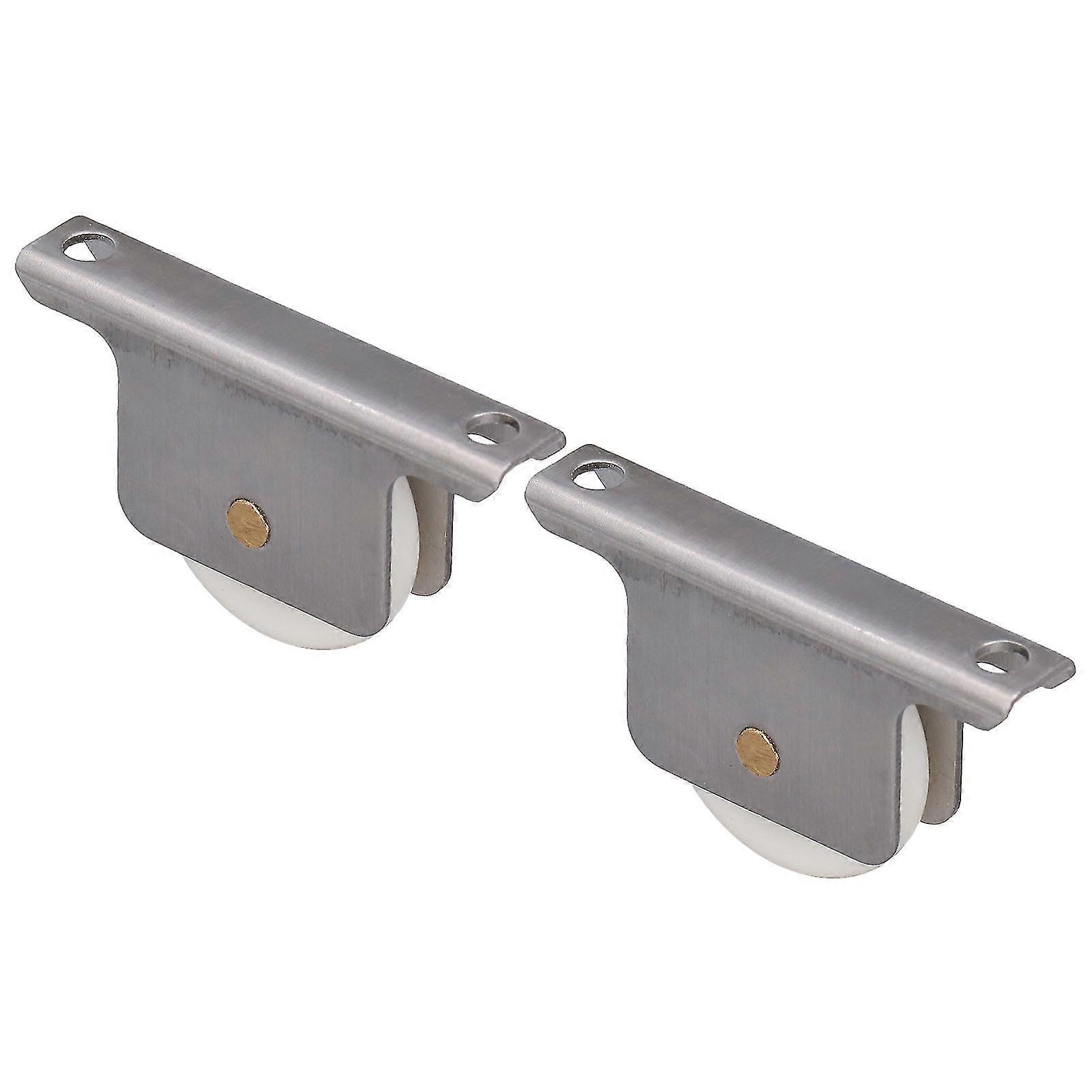 38mm 2Pcs Sliding Door Pulley Roller Wheel with Base for Bathroom Shower Glass Doors