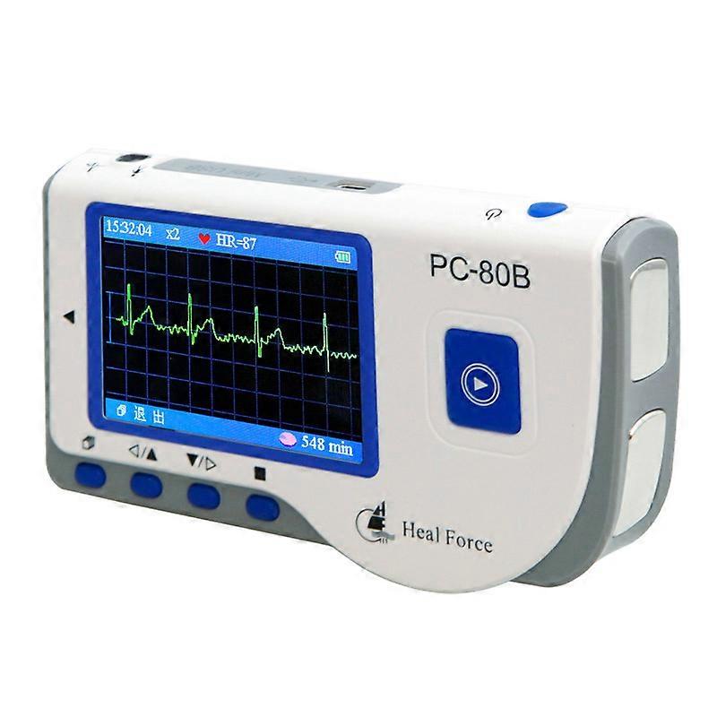PC-180B0 جهاز مراقبة تخطيط القلب المحمول LCD جهاز مراقبة معدل ضربات القلب المنزلي