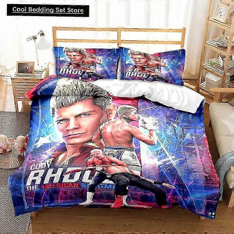 m579 Bettwäsche Cody Rhodes Bettbezug Cool American Nightmare Bettwäsche Set Weiches Erwachsenenzimmer Schlafzimmer Doppelbett Size Bett Set Jungen Geschenk Bettwäsche ggt579