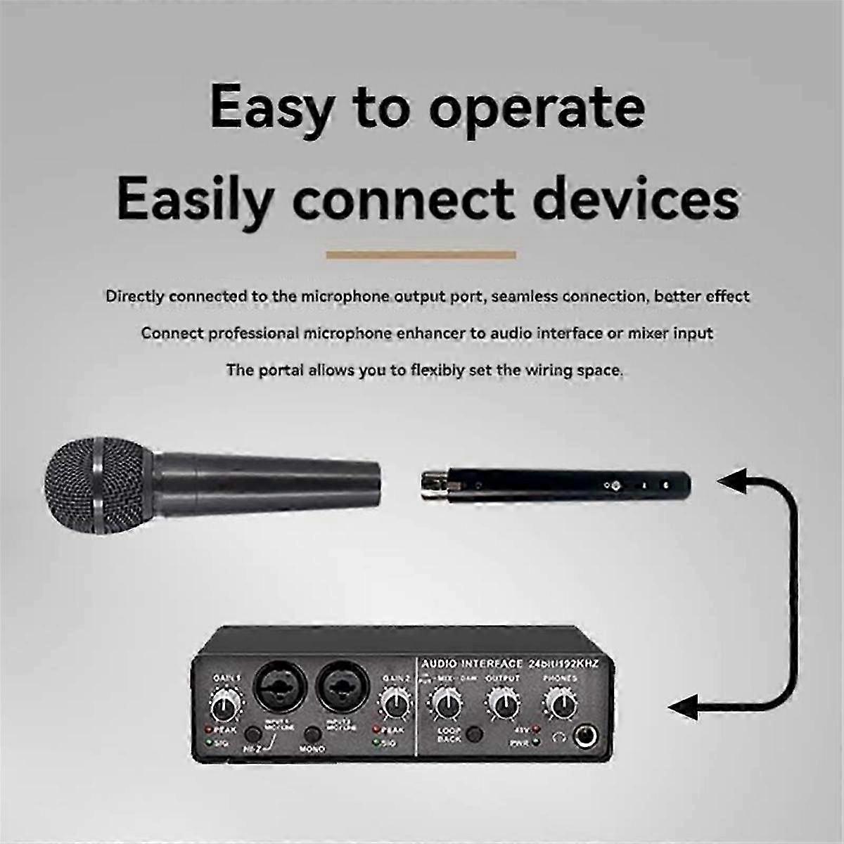 Rechargeable Wired Microphone Special Amplifier Dynamic Microphone Microphone Preamplifier Speech S