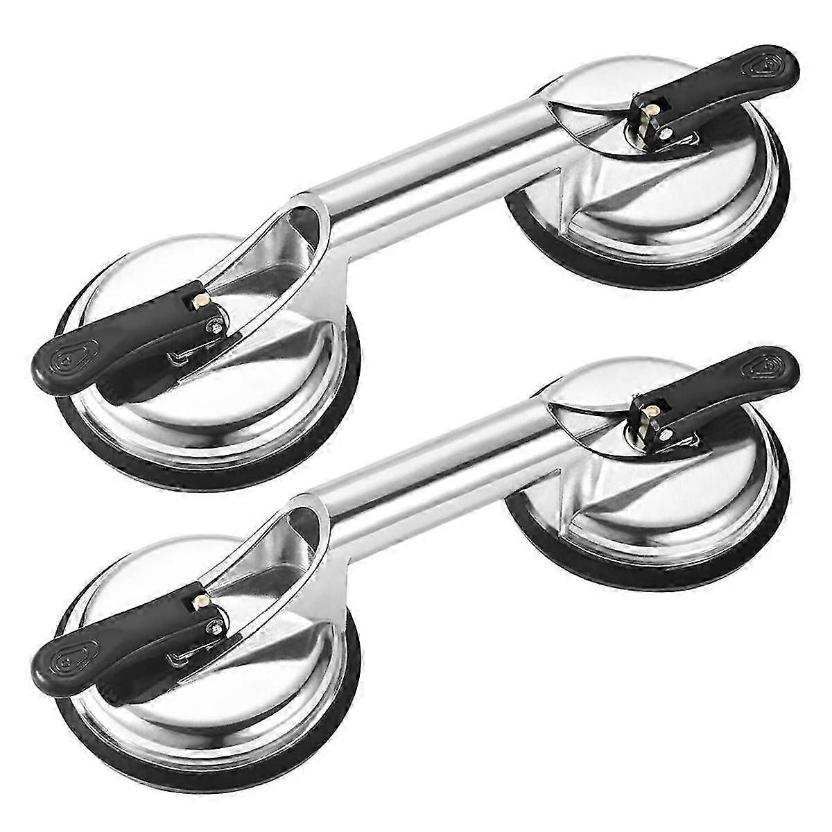 Ventosas de vidrio extra fuertes para pisos de baldosas de vidrio Levantar/transportar/posicionar Mango de aluminio de alta resistencia Succión de vidrio