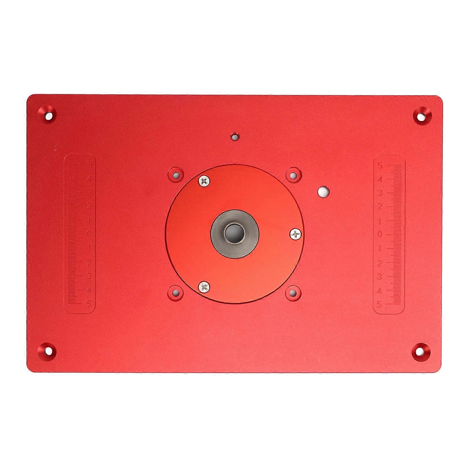 Aluminium Alloy Router Table Insert Plate High Accuracy Aluminum Router Plate for Woodworking Table Top Insert Mounting Plate