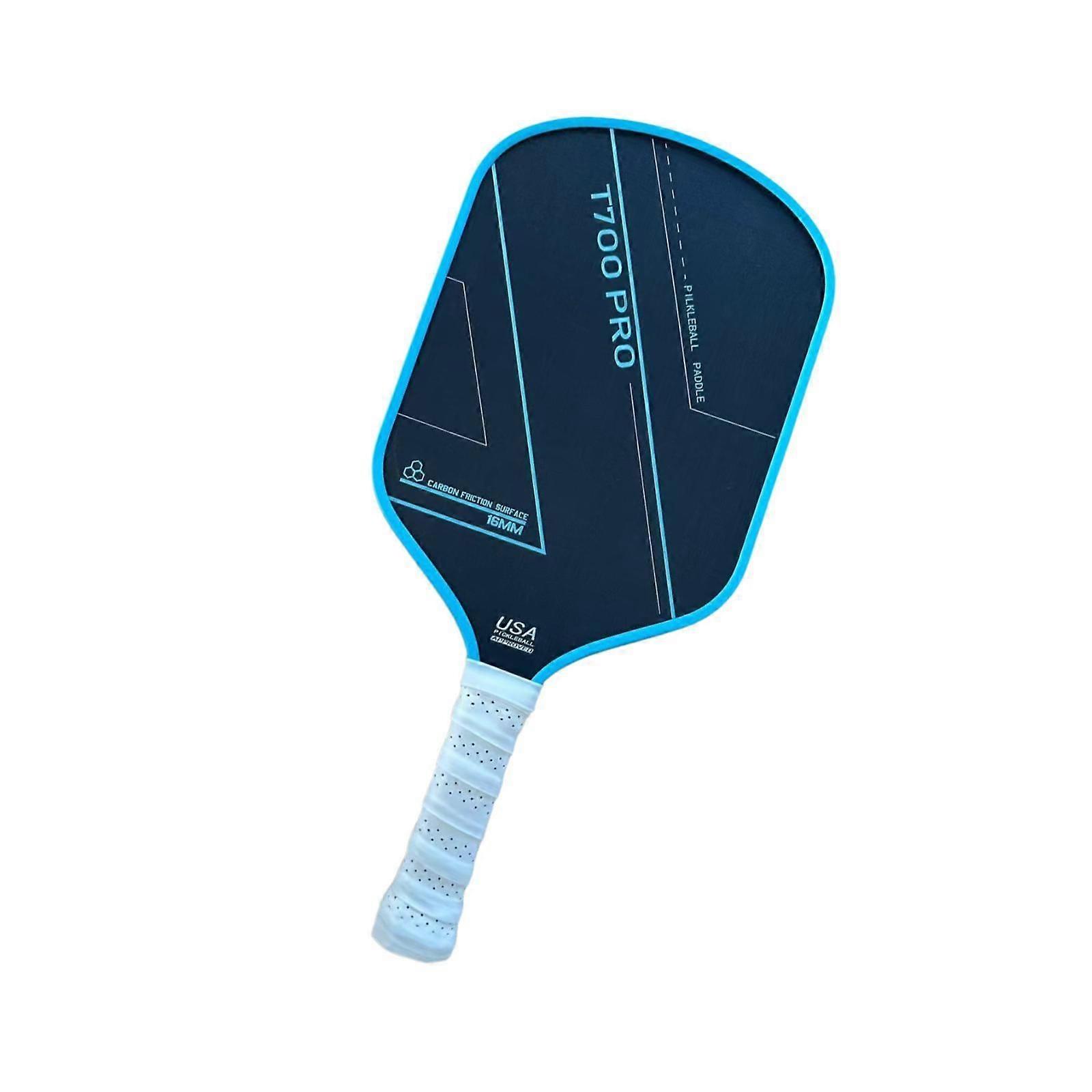 مجداف Pickleball من ألياف الكربون قبضة مريحة مضرب كرة المخلل الأزرق