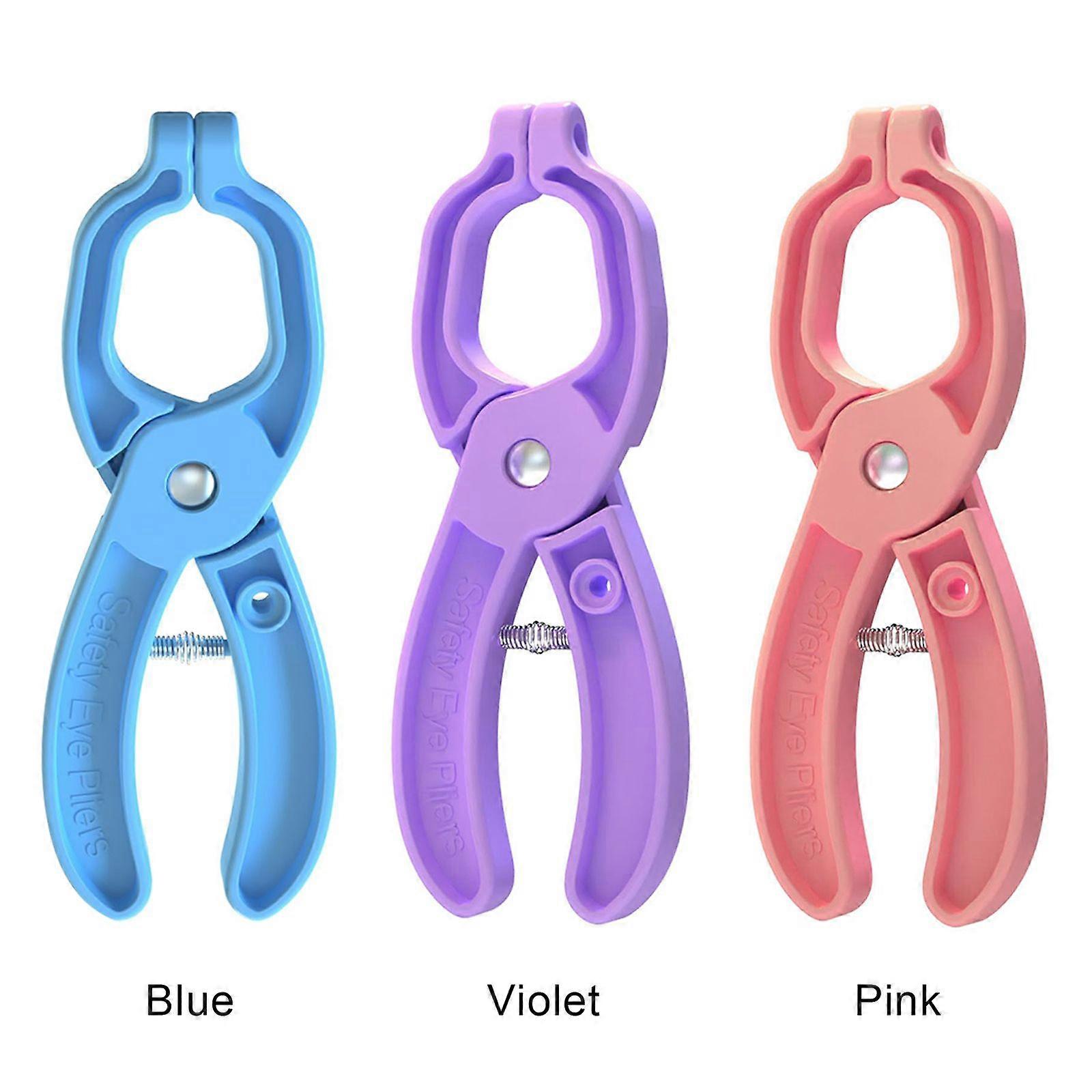 Safety Eye Installation Tool For Doll Making - Pliers For Attaching 5-30mm Eyes On Amigurumi & Stuffed Animals (Blue) - View #10