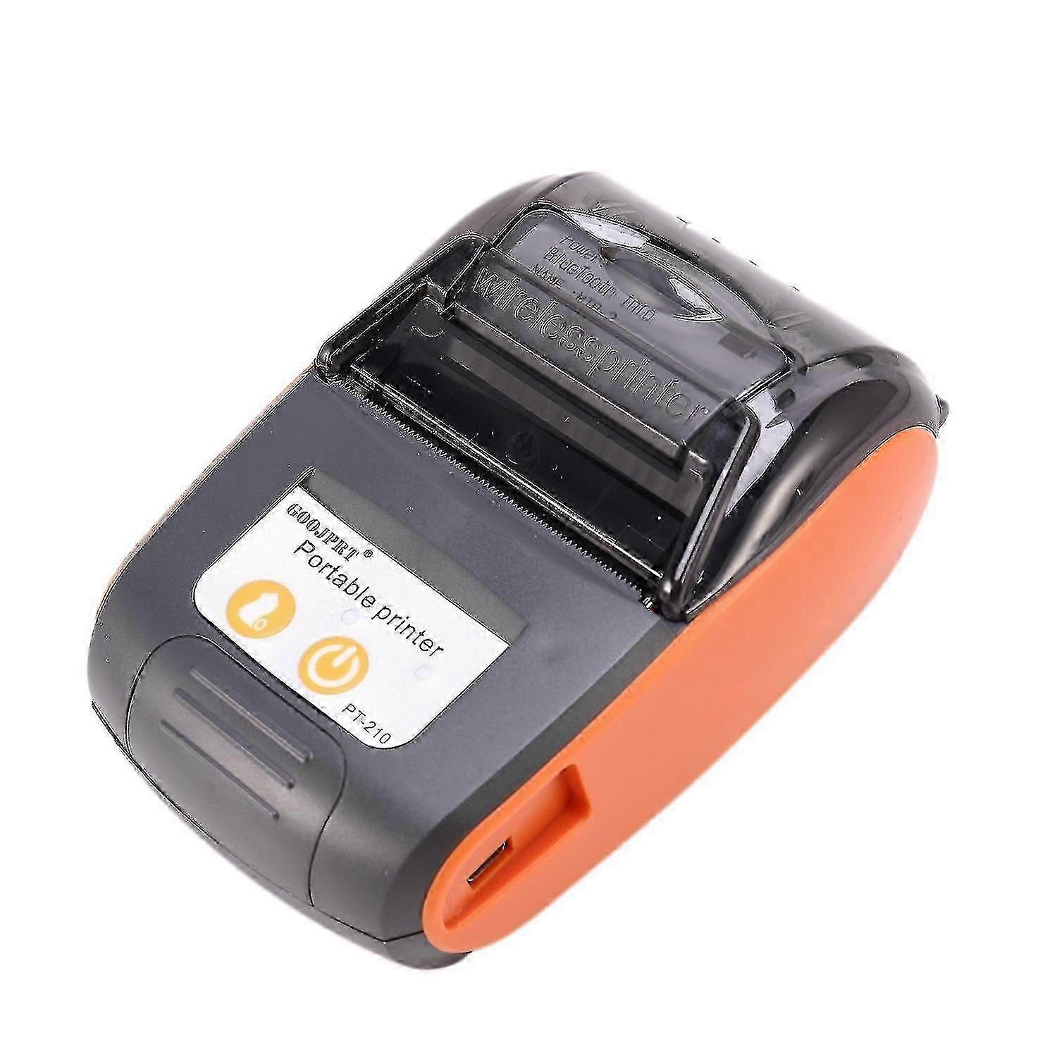 Pt210 58mm Bluetooth Thermal Printer portabil Wireless Receipt Machine compatibil Windows Android Ios Eu-DT