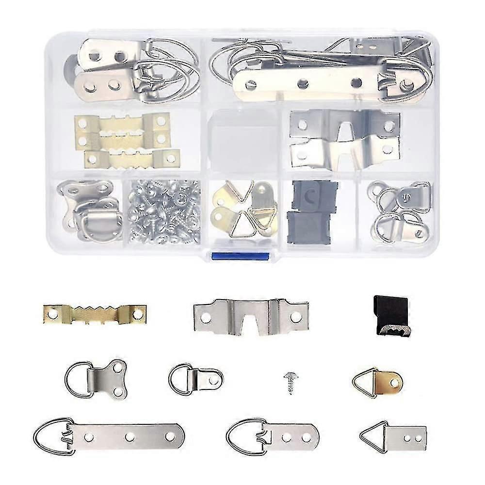 96pcs Picture Frame Hooks With Box