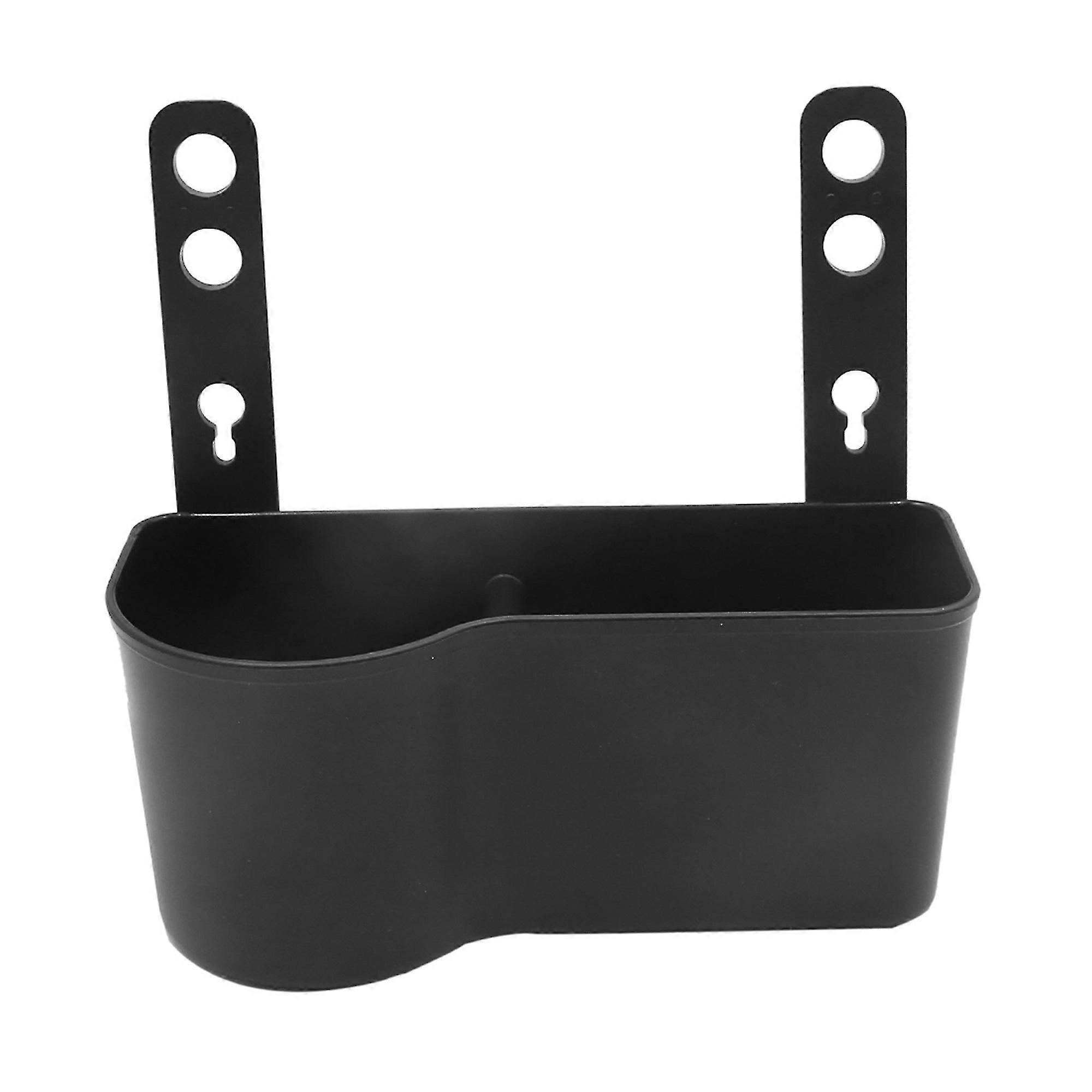 Car Back Mount Organizer - Cup Drink Holder Storage Box Black