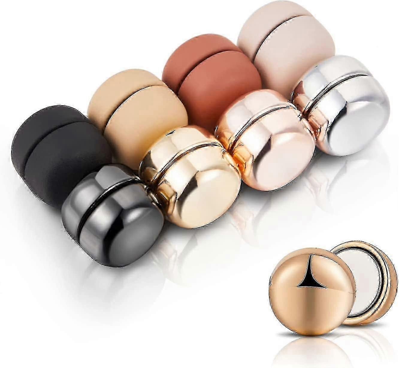 8 Pairs Premium Strong Hijab Magnetic Pins, No-snag Multi-use Hijab Magnets, Professional Pinless Magnetic Hijab Pins, Shiny And Matte Style Pack Matt