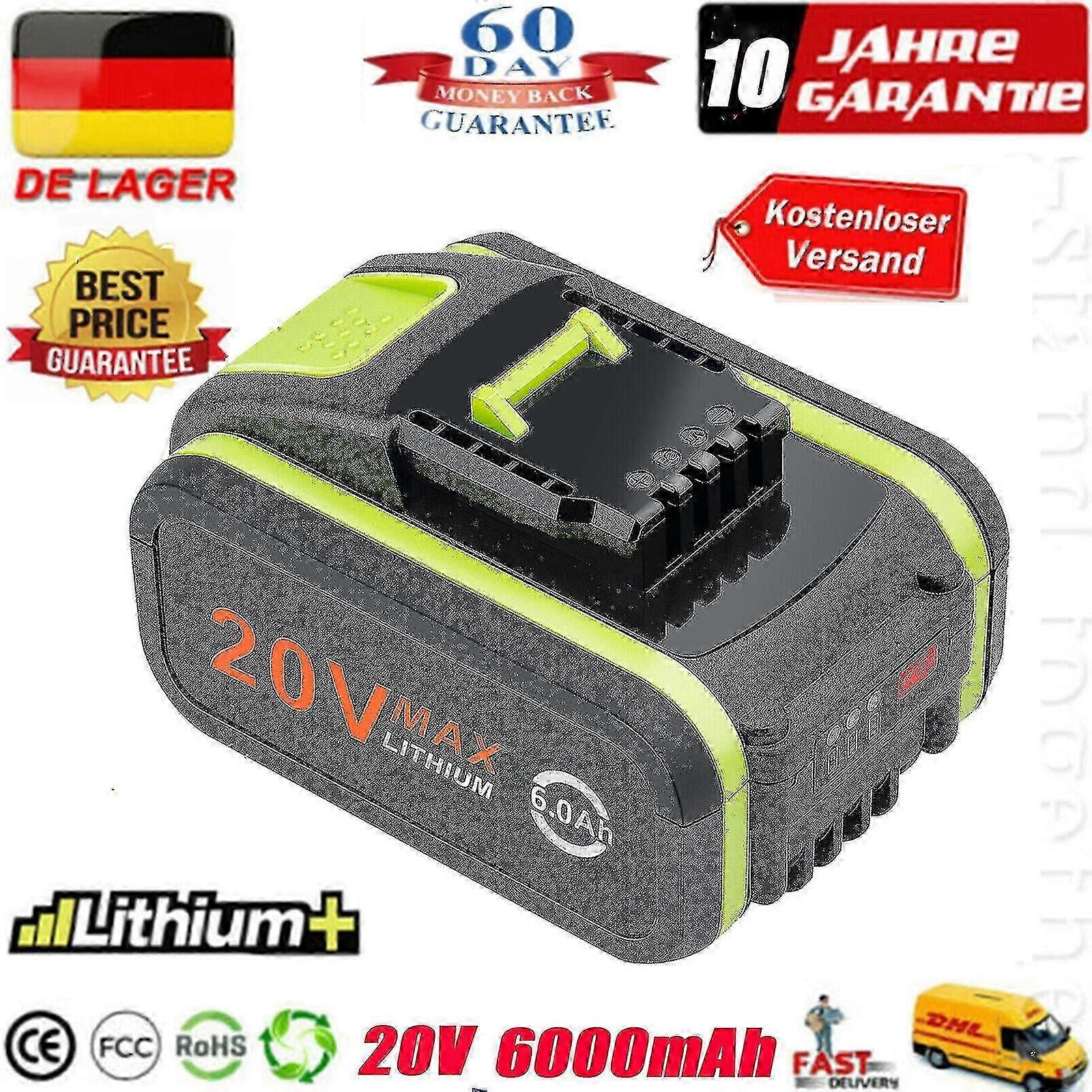 Κατάλληλο κατάλληλο για μπαταρίες ιόντων λιθίου Worx 20V WA3551 WA3553 WX390