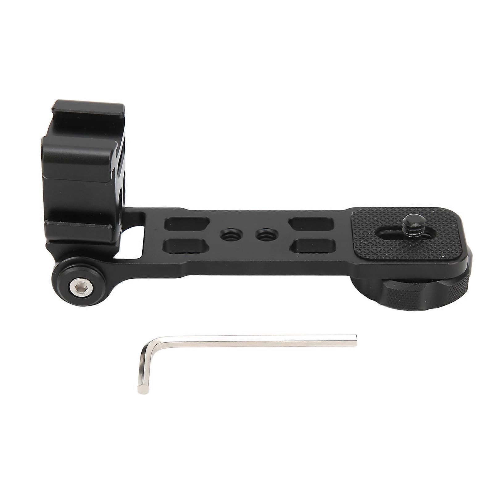 Camera Tripod Cold Shoe Bracket Adjustable Extension 3 Head Cold Shoe Mount for Mic Light