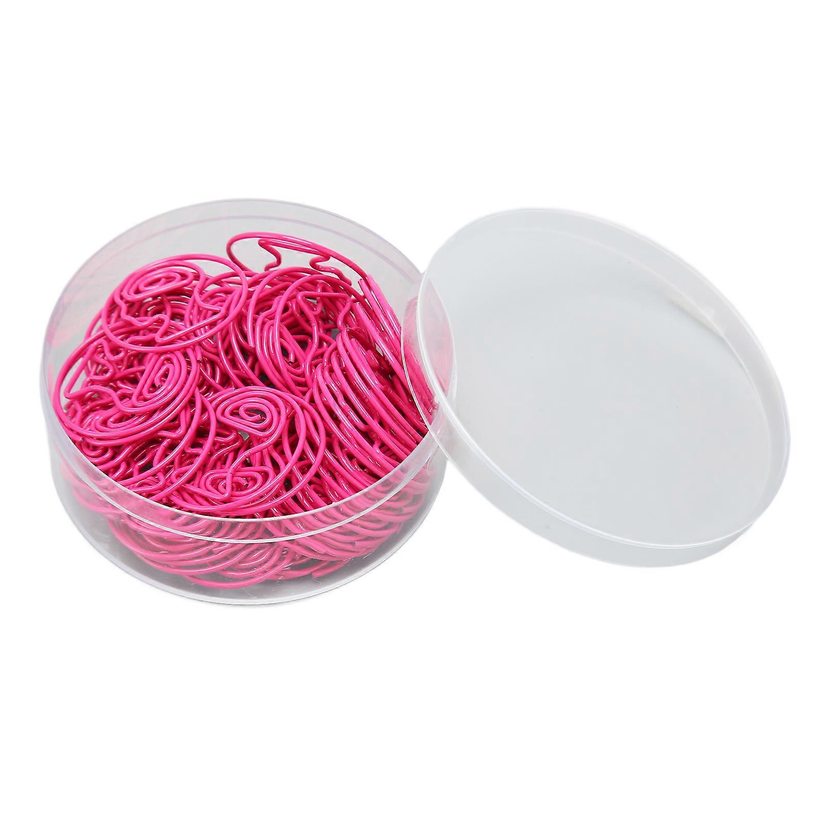50PCS Paper Clips Portable Lightweight Slip Resistant Unique Shape for Office School File Organization and Document Holding