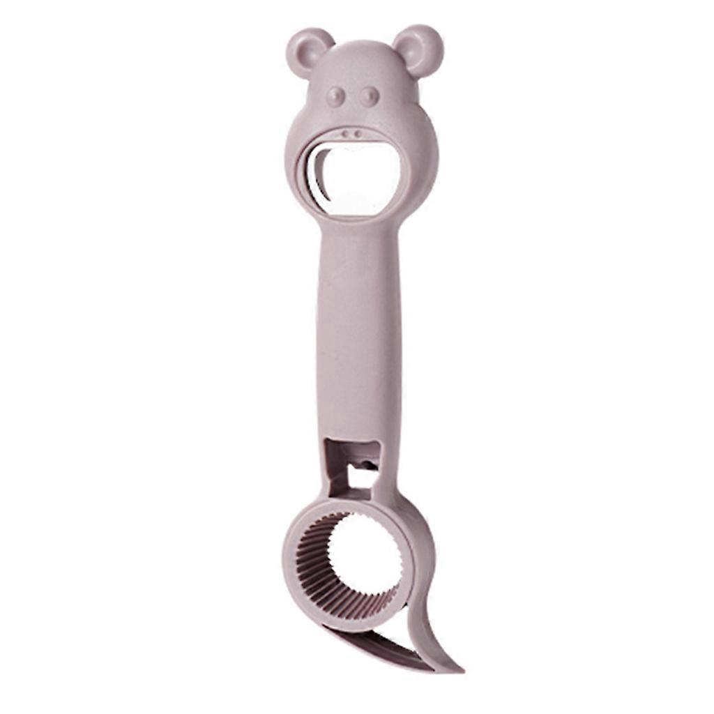 Multifunctional Bear Bottle Opener Cartoon 4 in 1 Bottle Openers for Beverage Bottle Cap Opener Kitchen Tools Four for Creative Multipurpose Openers