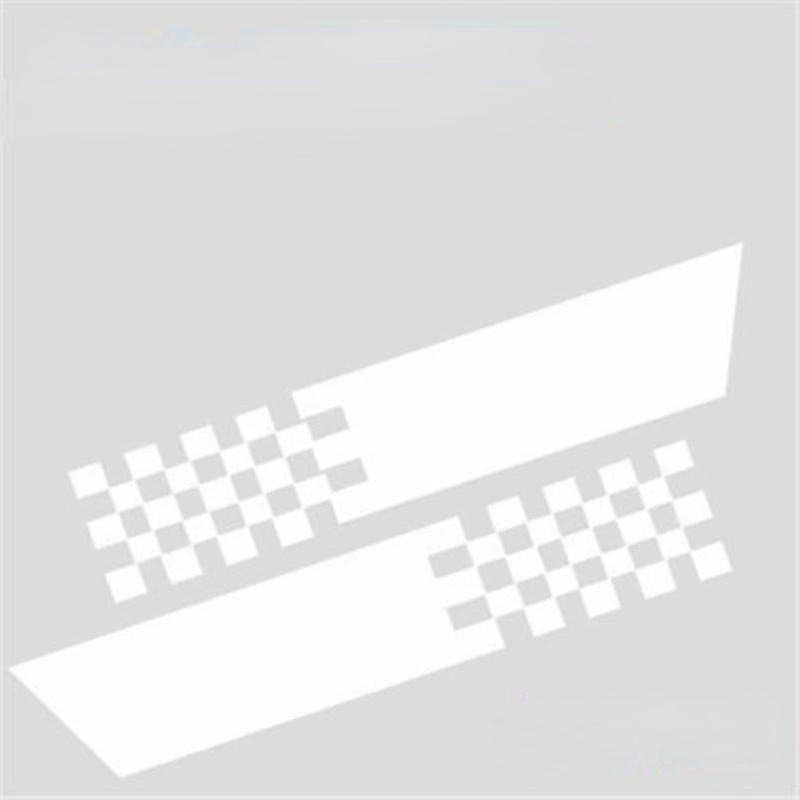 1 Pair of Car Lattice Stickers Car Cover Scratches Stickers Body Creative Personality Draw Flowers