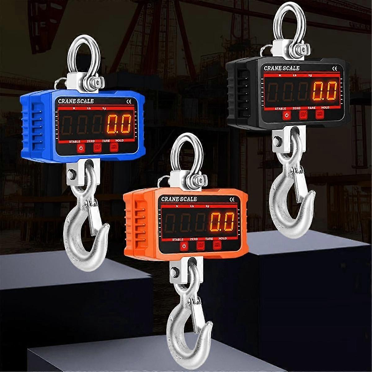 Hanging Scale, Digital Crane Scale 1000kg, Industrial Heavy Duty Crane Scale Led Indication,
