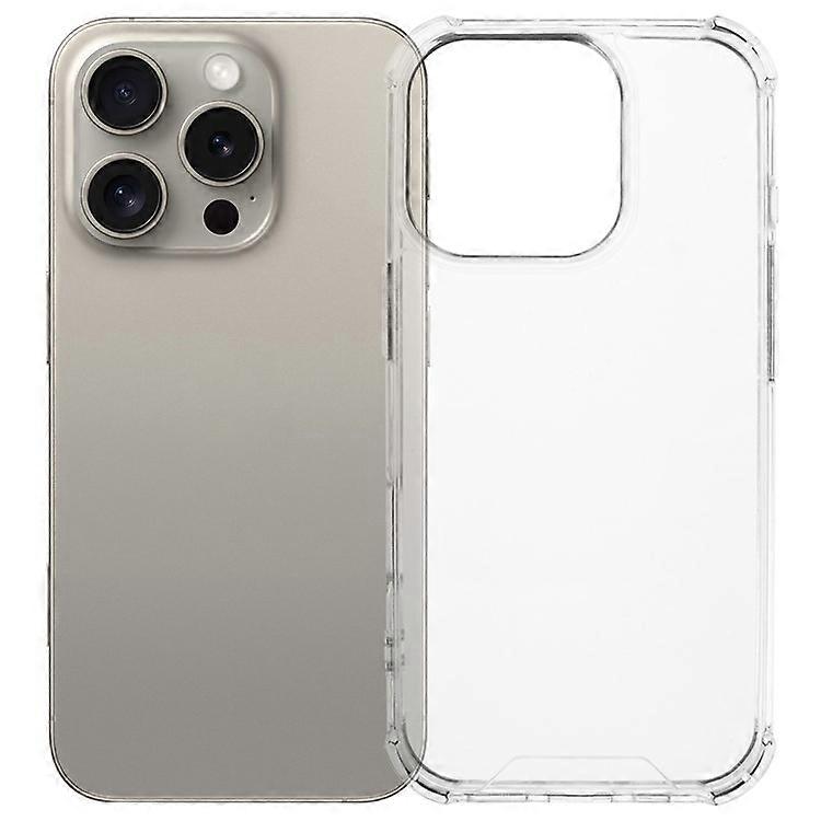 Compatible For iPhone 16 Pro Case Acrylic+TPU Phone Case Four Corner Reinforced