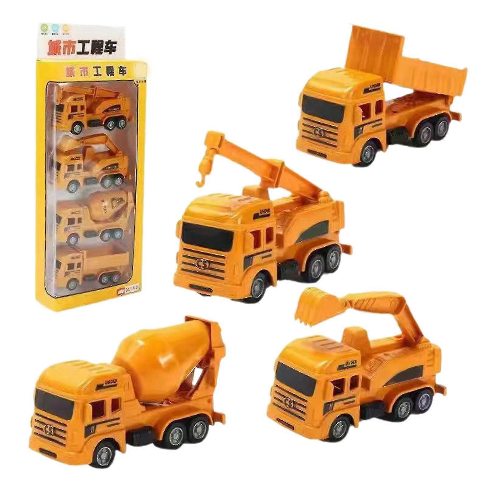 Toy Car Set Engineering Play Simulation Construction / Fire Engine Vehicle Model