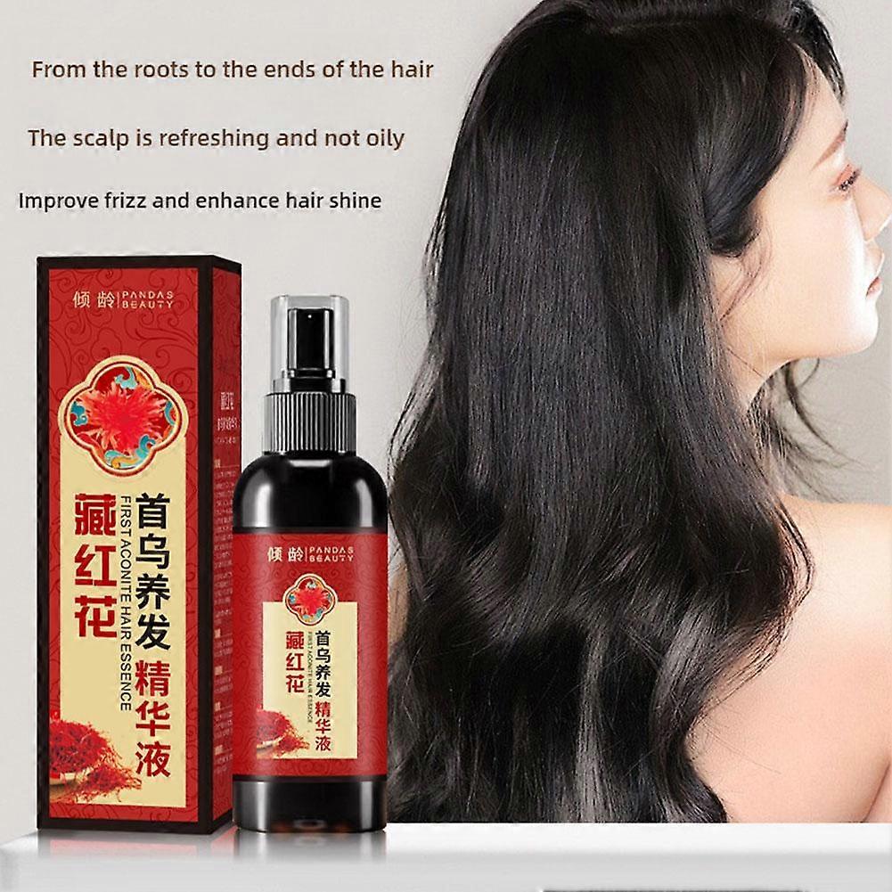 100% naturlig safran sort Ganoderma Polygonum Multiflorum Hårpleje Essence