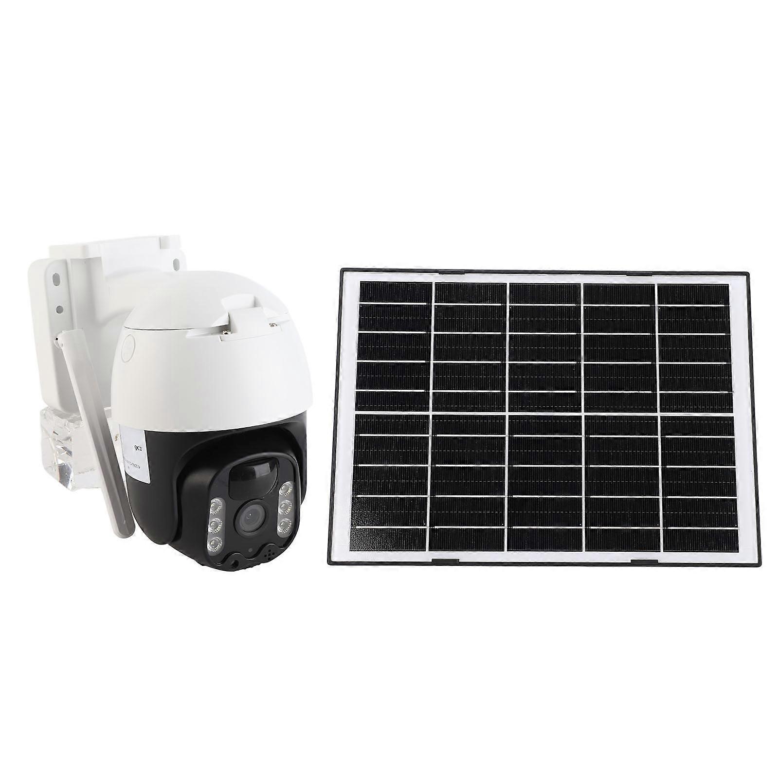 4G Security Camera 4MP AI Human Shape Detection Solar Panel Battery Powered IP67 Outdoor Camera