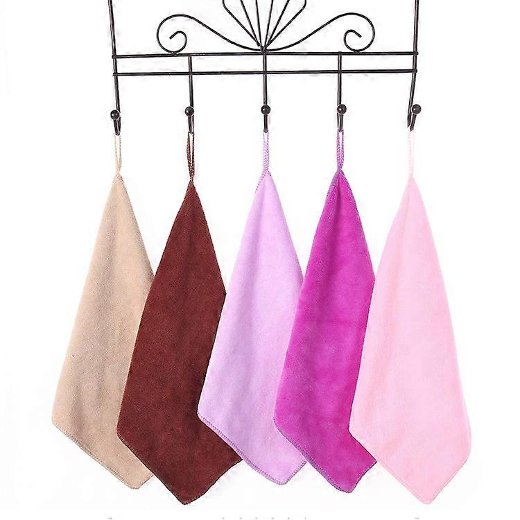 10pcs Practical Durable Soft Fiber Cotton Face Hand Cloth Towels Washcloths