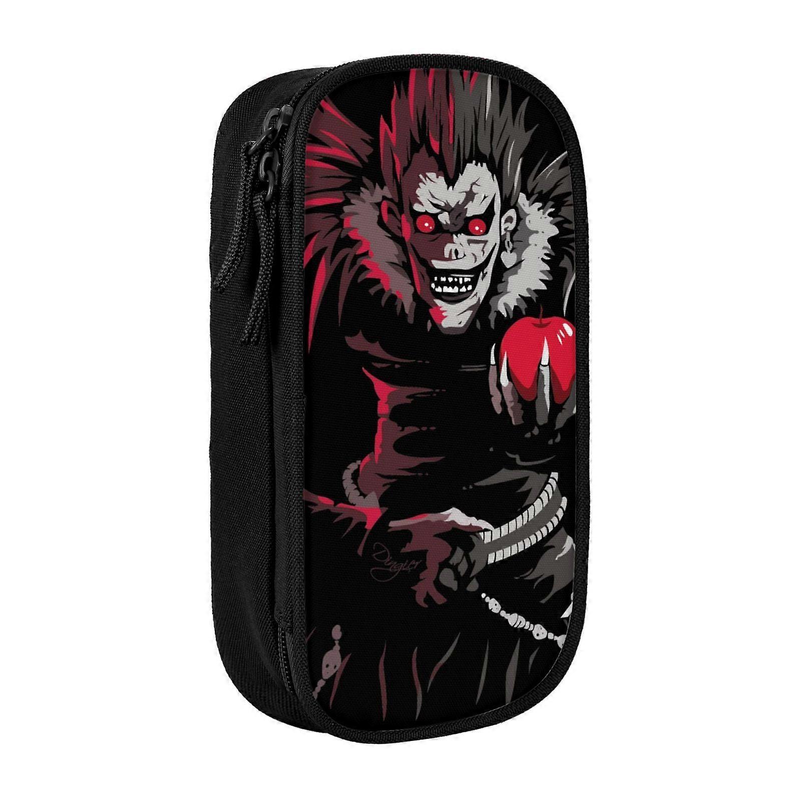 o257 مذكرة الموت مقلمة المحمولة سستة مكتب القلم حقيبة حقيبة للمكتب المدرسي السفر gh257