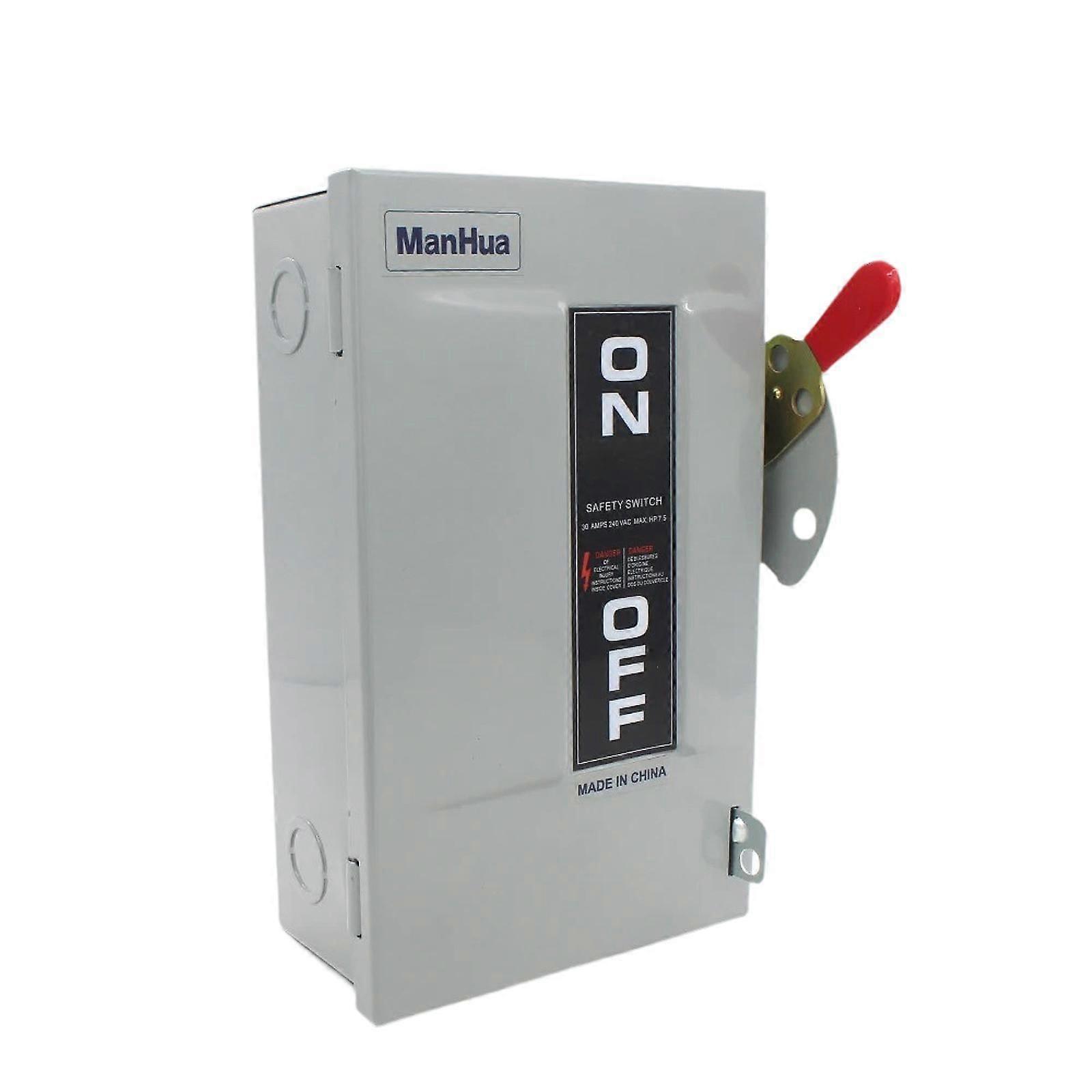 3P 60A 240V Safety Switch Steel Shell Multifunctional Easily Install 3 Phase