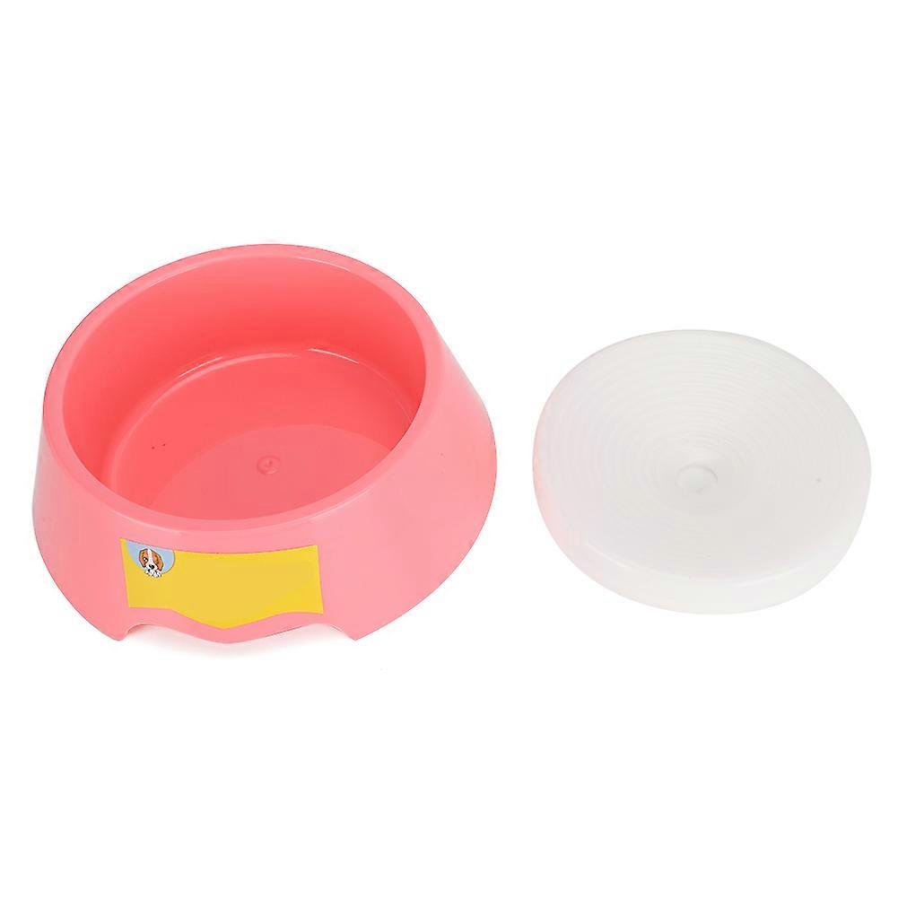 Pet Dogs Cats Pink PP Floating Water Bowl Pot for Drinking - Non-Wet Mouth Design, Durable, Portable, Easy Clean