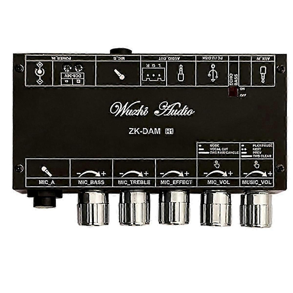 DAM H1 Karaoke Reverb Board with Bluetooth USB Decode & Microphone Effect