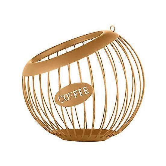 Coffee Pods Storage Basket Organizer Large Capacity Multipurpose Versatile K-cup Organizer Metal Coffee Pods Storage Container