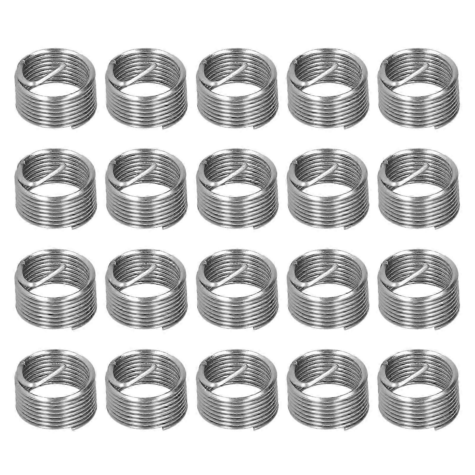 20Pcs Thread Repair M14 x 1.25 Spiral Circle Insert Reducer Nut Threaded Expand Socket Set1D