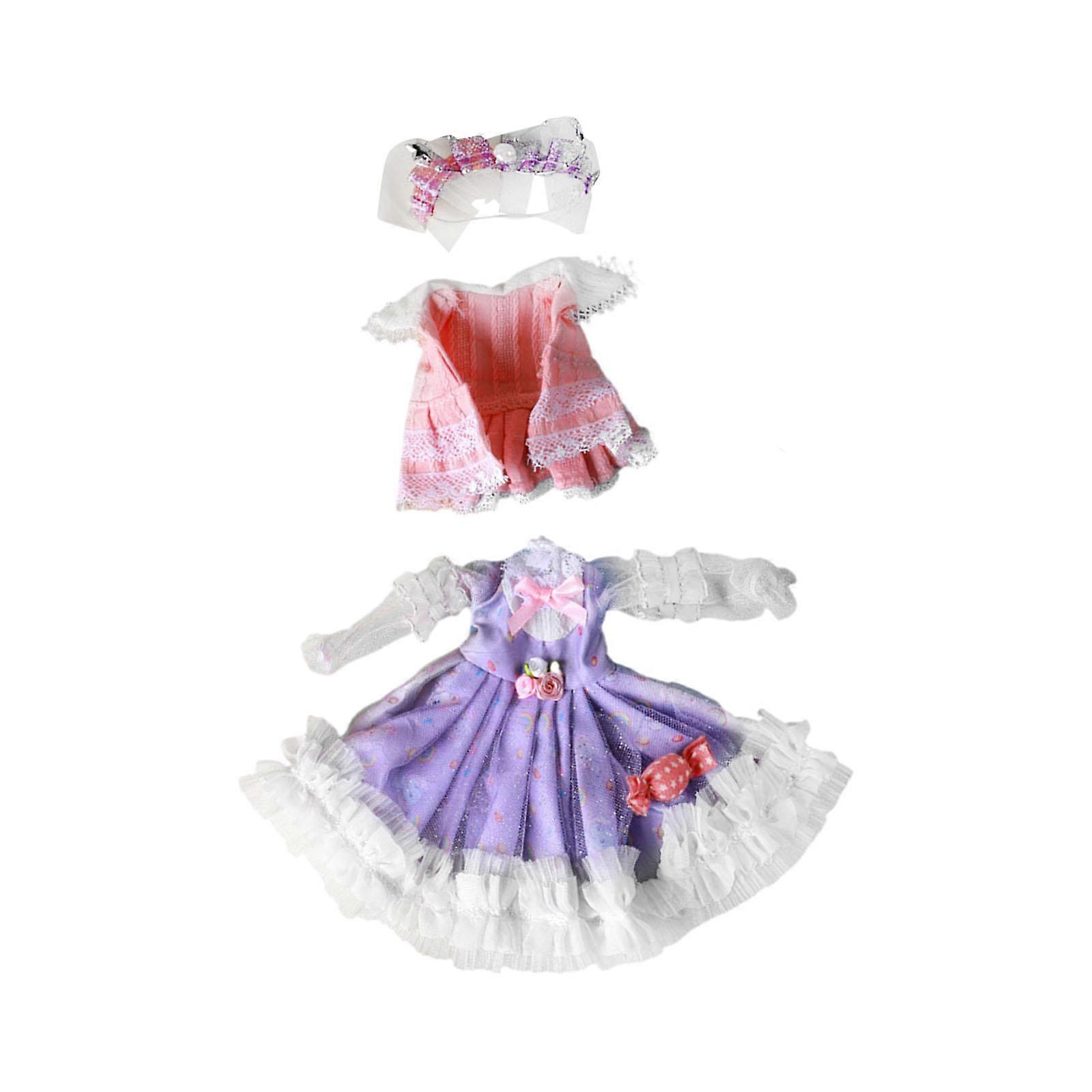 Saia de Boneca de Menina de 12 polegadas Simulação de Roupas de Moda de Boneca, Tecido Macio, Casual