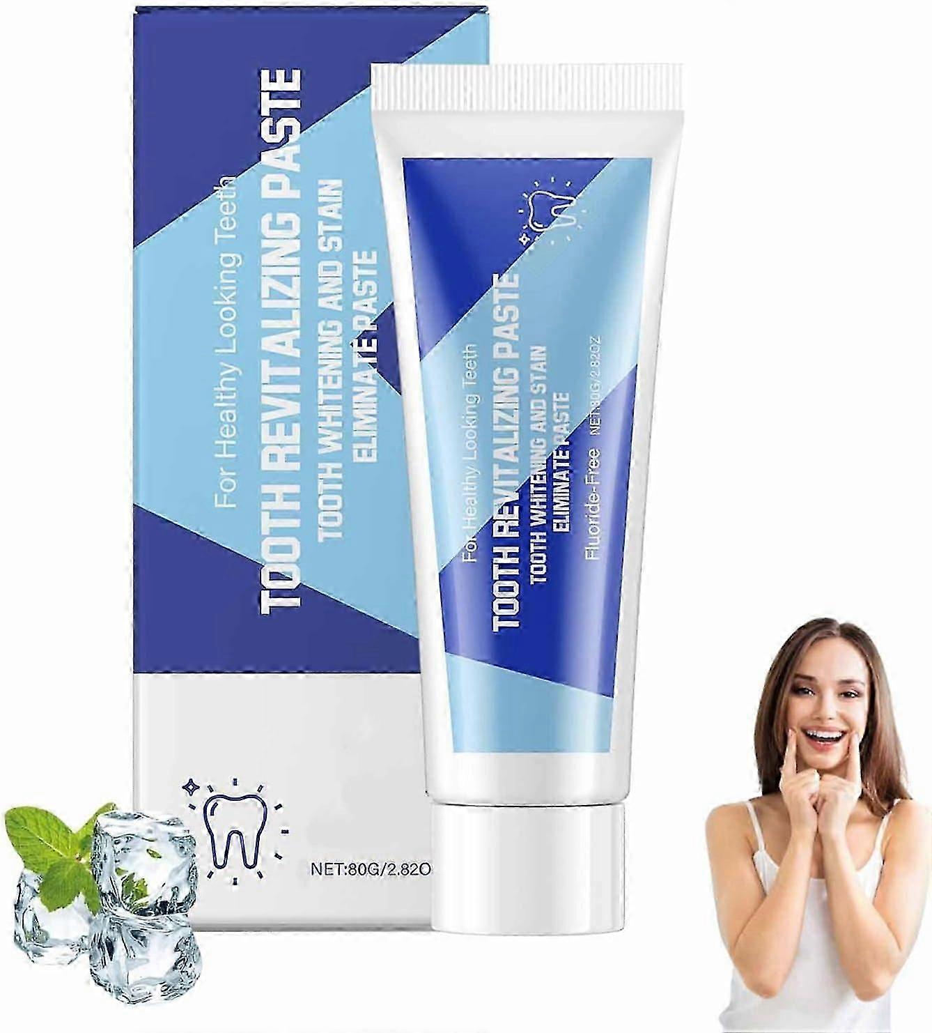 Natural Whitening Toothpaste, Probiotic Intensive Whitening Toothpaste, Deep Cleaning and Fresh Breath, No Fluoride