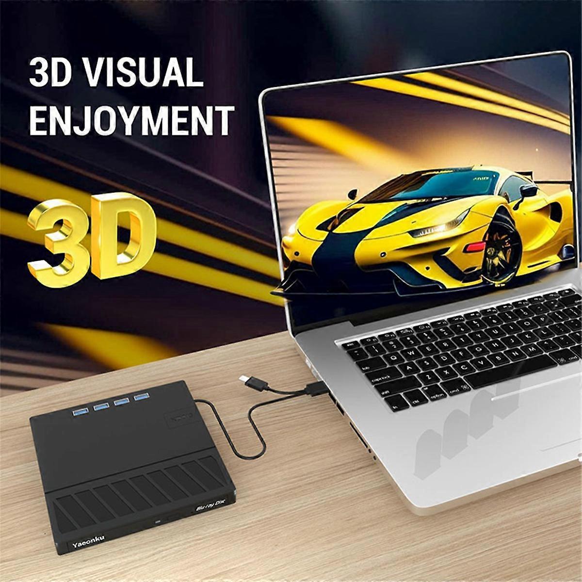 USB 3.0 Type-C Multiplication External Blu-Ray Optical Drive CD/DVD